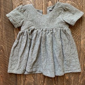 Girls dress heather green